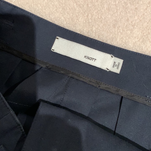 Knott mid length navy cotton skirt size 4 - Picture 3 of 3